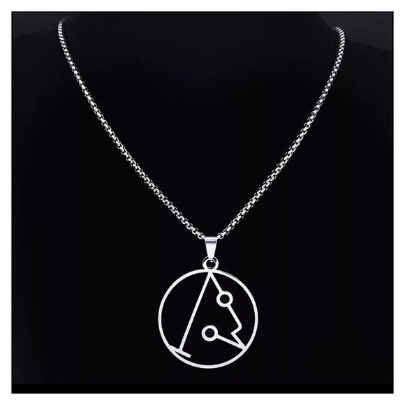 Arch Angel Metatron Sigil Protection Intention Necklace - Picture 7 of 8